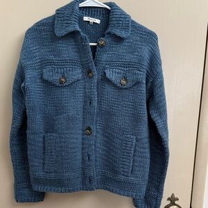 Madewell  textured sweater trucker jacket